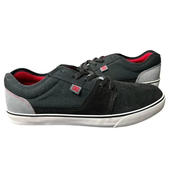 DC Men's Tonik Black/Grey Red Leather Shoes Size 11 Skateboarding Sneake… - Picture 1 of 16